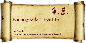 Harangozó Evelin névjegykártya