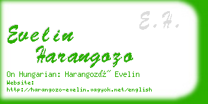 evelin harangozo business card